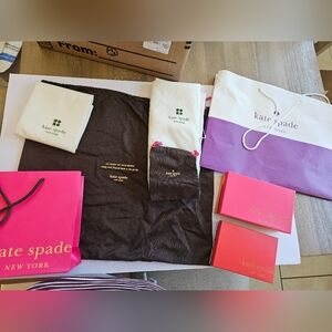 Kate Spade Boxes And Dustbags Lot Of 8 Price Firm